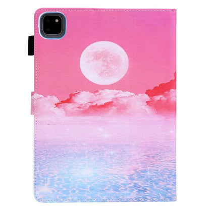 For iPad Pro 11 (2024) Case Pattern Printing Stand PU Leather Tablet Cover