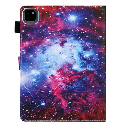 For iPad Pro 11 (2024) Case Pattern Printing Stand PU Leather Tablet Cover