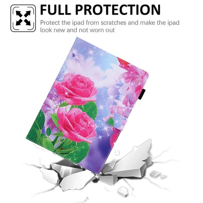 For iPad Pro 11 (2024) Case Pattern Printing Stand PU Leather Tablet Cover