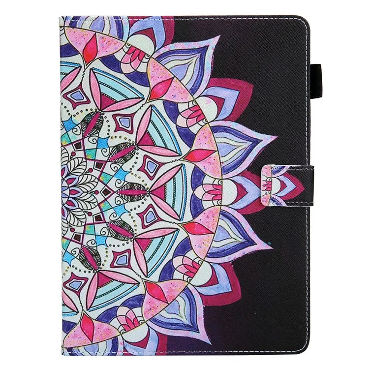 For iPad Pro 11 (2024) Case Pattern Printing Stand PU Leather Tablet Cover