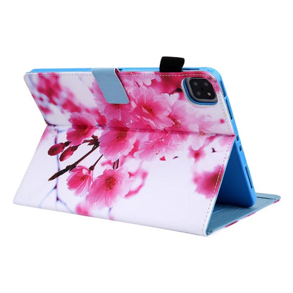 For iPad Pro 11 (2024) Case Pattern Printing Stand PU Leather Tablet Cover