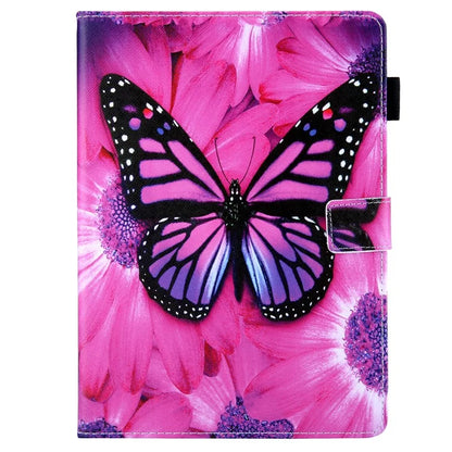 For iPad Pro 11 (2024) Case Pattern Printing Tablet Leather Cover with Card Slots