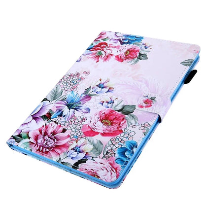 For iPad Pro 11 (2024) Case Pattern Printing Tablet Leather Cover with Card Slots