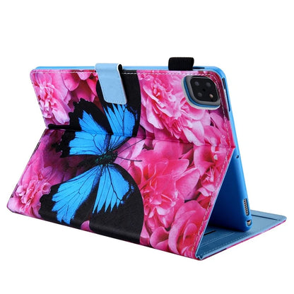 For iPad Pro 11 (2024) Case Pattern Printing Tablet Leather Cover with Card Slots