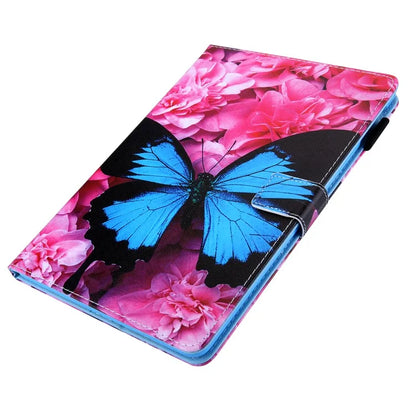 For iPad Pro 11 (2024) Case Pattern Printing Tablet Leather Cover with Card Slots