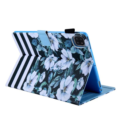 For iPad Pro 11 (2024) Case Pattern Printing Tablet Leather Cover with Card Slots