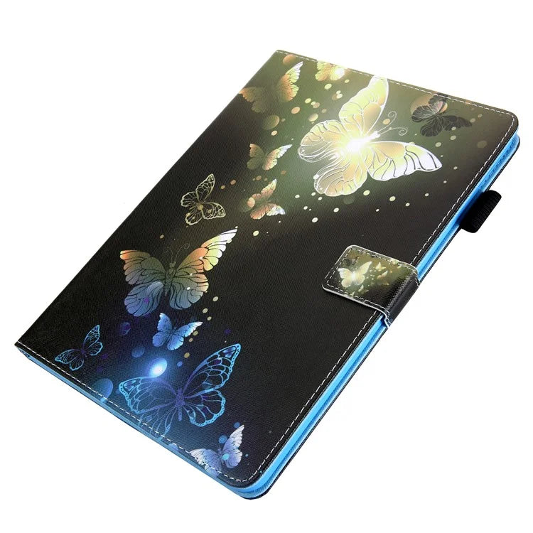For iPad Pro 11 (2024) Case Pattern Printing Tablet Leather Cover with Card Slots