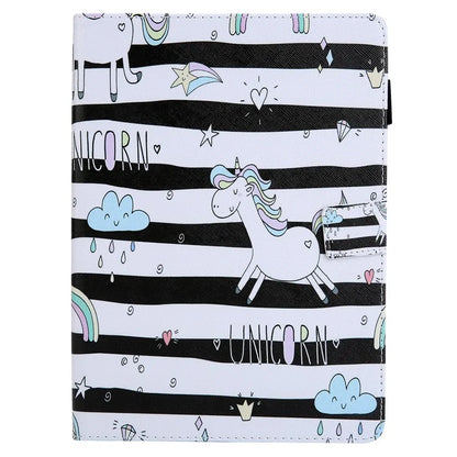 For iPad Pro 11 (2024) Case Pattern Printing Tablet Leather Cover with Card Slots