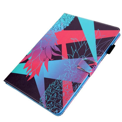 For iPad Pro 11 (2024) Case Pattern Printing Tablet Leather Cover with Card Slots