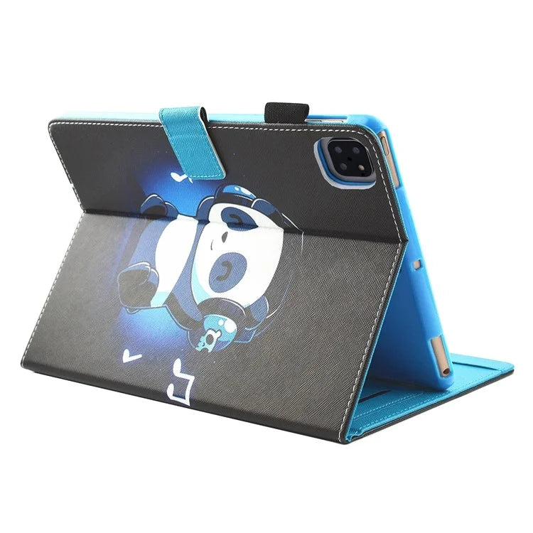 For iPad Pro 11 (2024) Case Pattern Printing Tablet Leather Cover with Card Slots