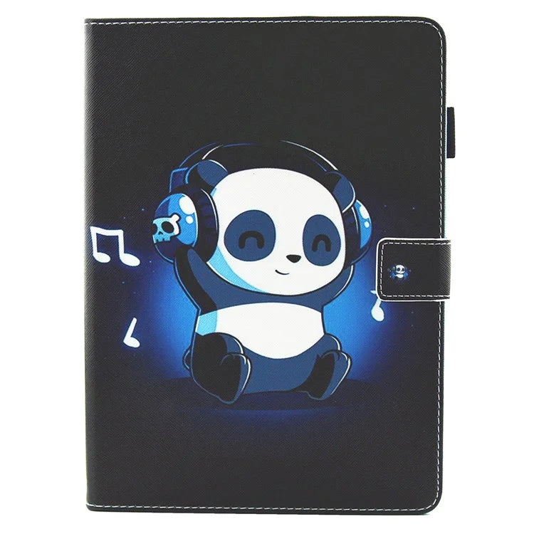 For iPad Pro 11 (2024) Case Pattern Printing Tablet Leather Cover with Card Slots