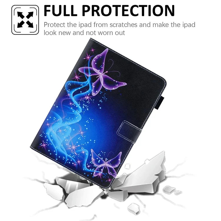 For iPad Pro 11 (2024) Case PU Leather Pattern Design Smart Tablet Cover