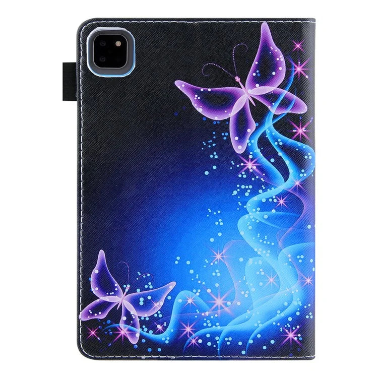 For iPad Pro 11 (2024) Case PU Leather Pattern Design Smart Tablet Cover