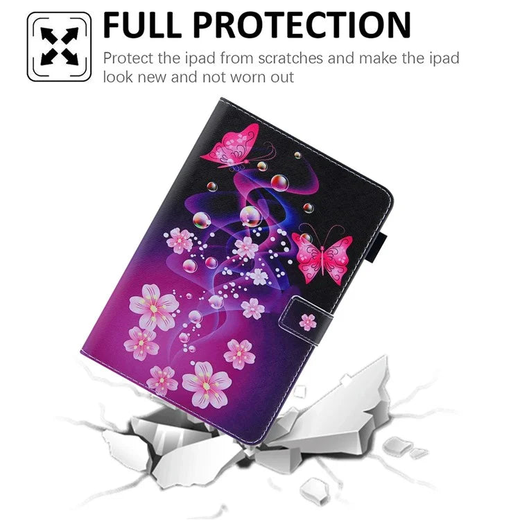 For iPad Pro 11 (2024) Case PU Leather Pattern Design Smart Tablet Cover