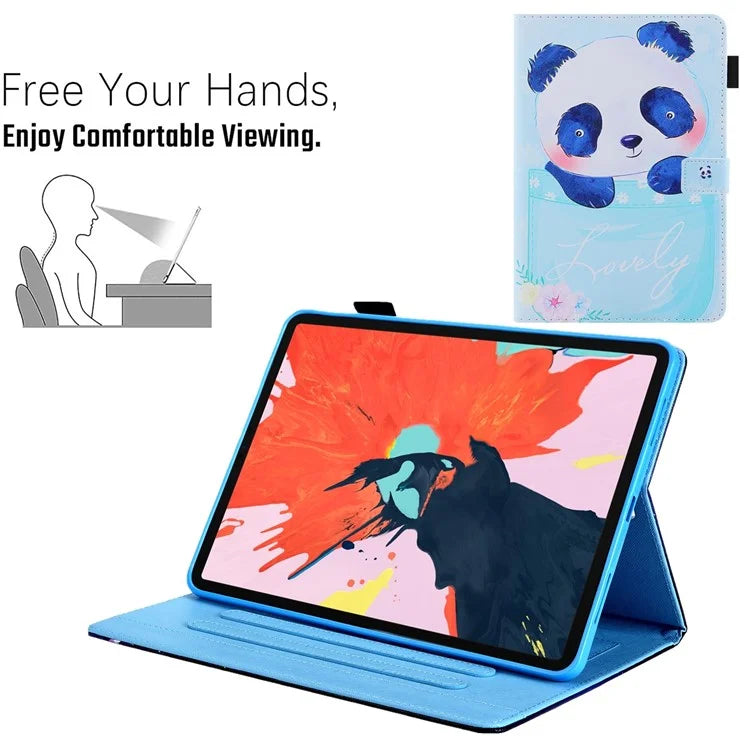 For iPad Pro 11 (2024) Case PU Leather Pattern Design Smart Tablet Cover