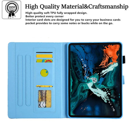 For iPad Pro 11 (2024) Case PU Leather Pattern Design Smart Tablet Cover