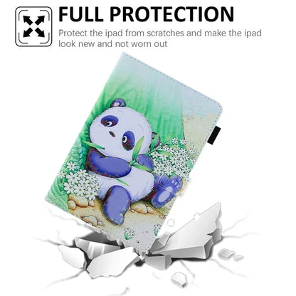 For iPad Pro 11 (2024) Case PU Leather Pattern Design Smart Tablet Cover