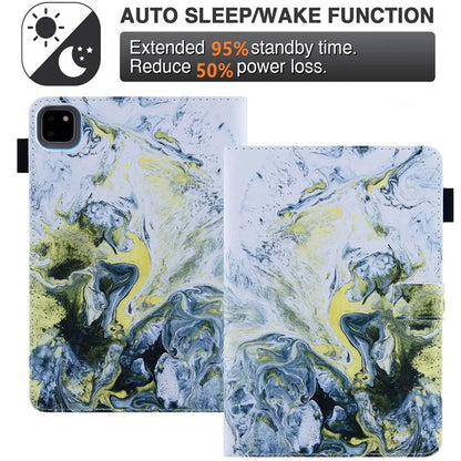For iPad Pro 11 (2024) Case PU Leather Pattern Design Smart Tablet Cover