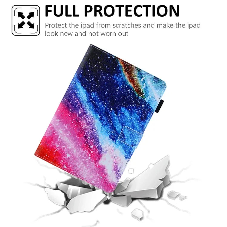 For iPad Pro 11 (2024) Case PU Leather Pattern Design Smart Tablet Cover
