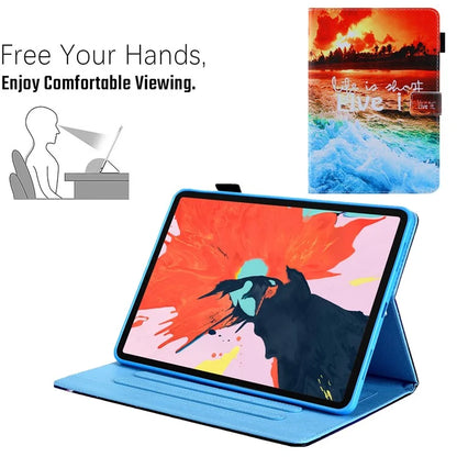 For iPad Pro 11 (2024) Case PU Leather Pattern Design Smart Tablet Cover