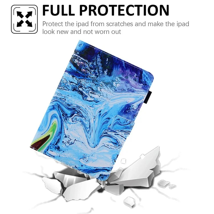 For iPad Pro 11 (2024) Case PU Leather Pattern Design Smart Tablet Cover