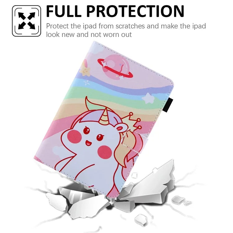For iPad Pro 11 (2024) Case PU Leather Pattern Design Smart Tablet Cover