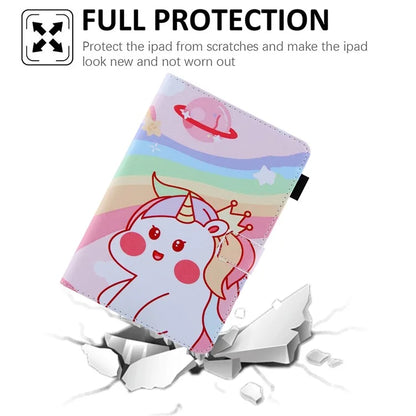For iPad Pro 11 (2024) Case PU Leather Pattern Design Smart Tablet Cover