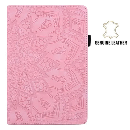 For iPad Pro 11 (2024) Case Flower Pattern Leather Tablet Cover Auto Wake / Sleep