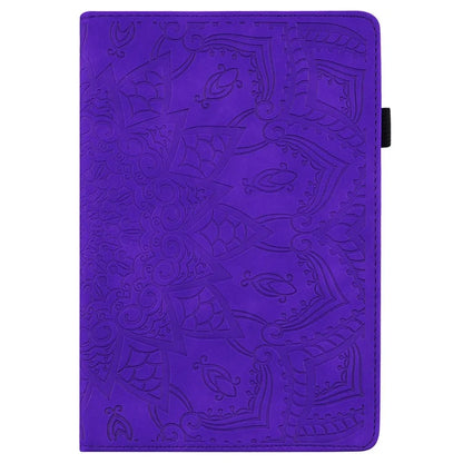 For iPad Pro 11 (2024) Case Flower Pattern Leather Tablet Cover Auto Wake / Sleep