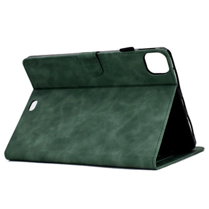 For iPad Pro 11 (2024) Case Letters Imprinted PU Leather Card Holder Tablet Cover