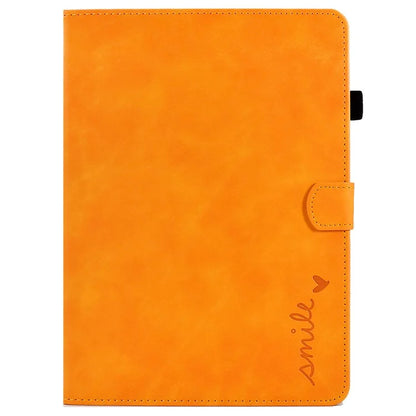 For iPad Pro 11 (2024) Case Letters Imprinted PU Leather Card Holder Tablet Cover