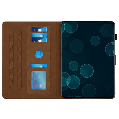 For iPad Pro 11 (2024) Case Diamond Texture Card Holder Stand Cover Anti-Scratch Tablet Shell