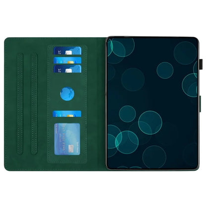 For iPad Pro 11 (2024) Case Diamond Texture Card Holder Stand Cover Anti-Scratch Tablet Shell