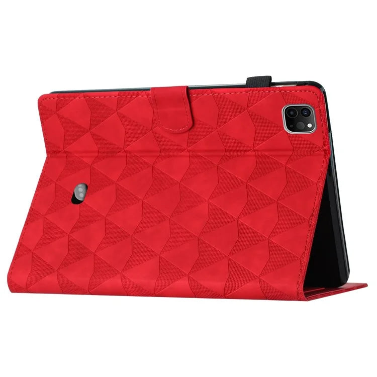 For iPad Pro 11 (2024) Case Diamond Texture Card Holder Stand Cover Anti-Scratch Tablet Shell