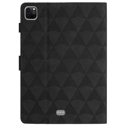 For iPad Pro 11 (2024) Case Diamond Texture Card Holder Stand Cover Anti-Scratch Tablet Shell