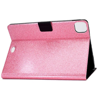 For iPad Pro 11 (2024) Glitter Sequins PU Leather + TPU Tablet Case with Stand and Card Slots