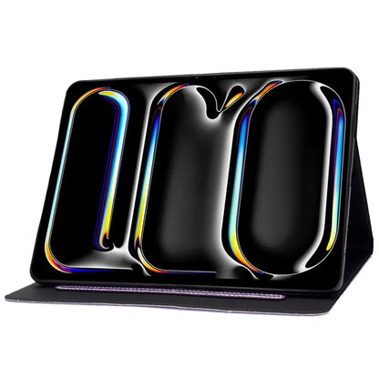 For iPad Pro 11 (2024) Glitter Sequins PU Leather + TPU Tablet Case with Stand and Card Slots