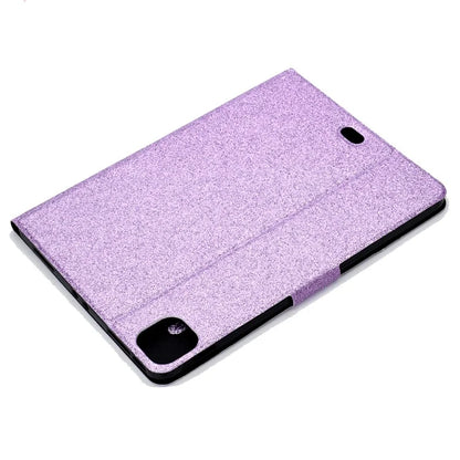 For iPad Pro 11 (2024) Glitter Sequins PU Leather + TPU Tablet Case with Stand and Card Slots