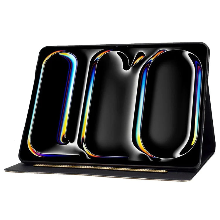 For iPad Pro 11 (2024) Glitter Sequins PU Leather + TPU Tablet Case with Stand and Card Slots