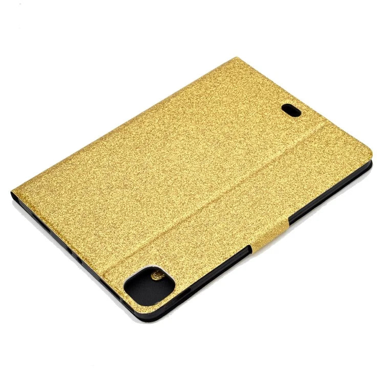 For iPad Pro 11 (2024) Glitter Sequins PU Leather + TPU Tablet Case with Stand and Card Slots