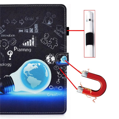 For iPad Pro 11 (2024) Case PU Leather+TPU Tablet Protective Cover Pattern Printing Full Protection Shell