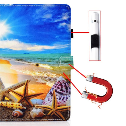 For iPad Pro 11 (2024) Case PU Leather+TPU Tablet Protective Cover Pattern Printing Full Protection Shell