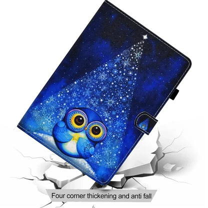 For iPad Pro 11 (2024) Case PU Leather+TPU Tablet Protective Cover Pattern Printing Full Protection Shell