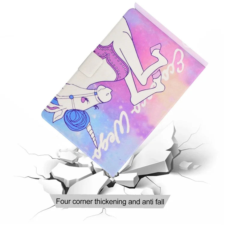 For iPad Pro 11 (2024) Case Pattern Printed Leather Stand Tablet Cover with Card Holder
