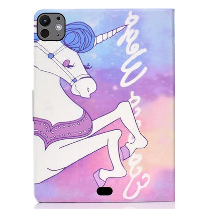 For iPad Pro 11 (2024) Case Pattern Printed Leather Stand Tablet Cover with Card Holder