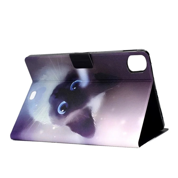 For iPad Pro 11 (2024) Case Pattern Printed Leather Stand Tablet Cover with Card Holder