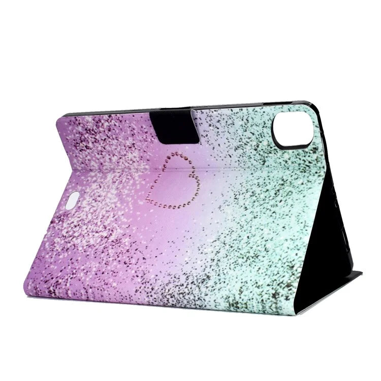 For iPad Pro 11 (2024) Case Pattern Printed Leather Stand Tablet Cover with Card Holder