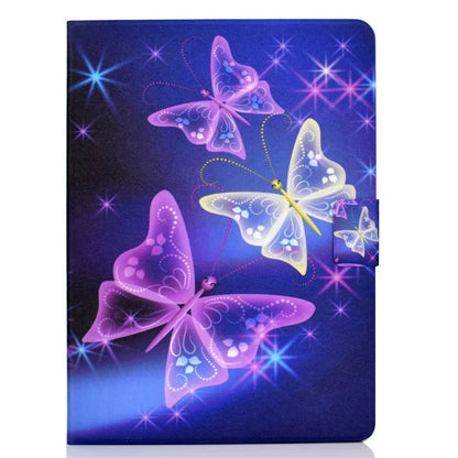 For iPad Pro 11 (2024) Case Pattern Printed Leather Stand Tablet Cover with Card Holder