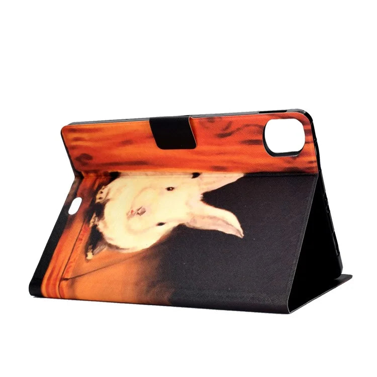 For iPad Pro 11 (2024) Case Pattern Printed Leather Stand Tablet Cover with Card Holder