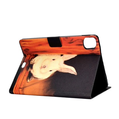 For iPad Pro 11 (2024) Case Pattern Printed Leather Stand Tablet Cover with Card Holder